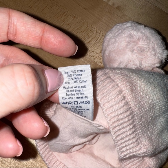 Janie and Jack Beanie Hat Pink Size 0-3 Months - Picture 4 of 5